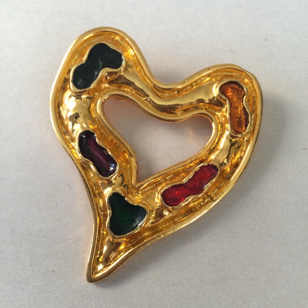 Edouard Rambaud Paris Heart Brooch
